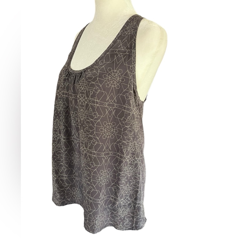 NWT HAYDEN-HARNETT 100% Silk “Michi” Cami Tank Top Geometric Design MSRP $98 - Picture 1 of 15